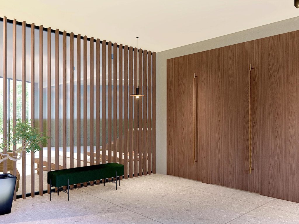 Espace d'accueil d'un spa à Seynod, projet d'architecture d'intérieur