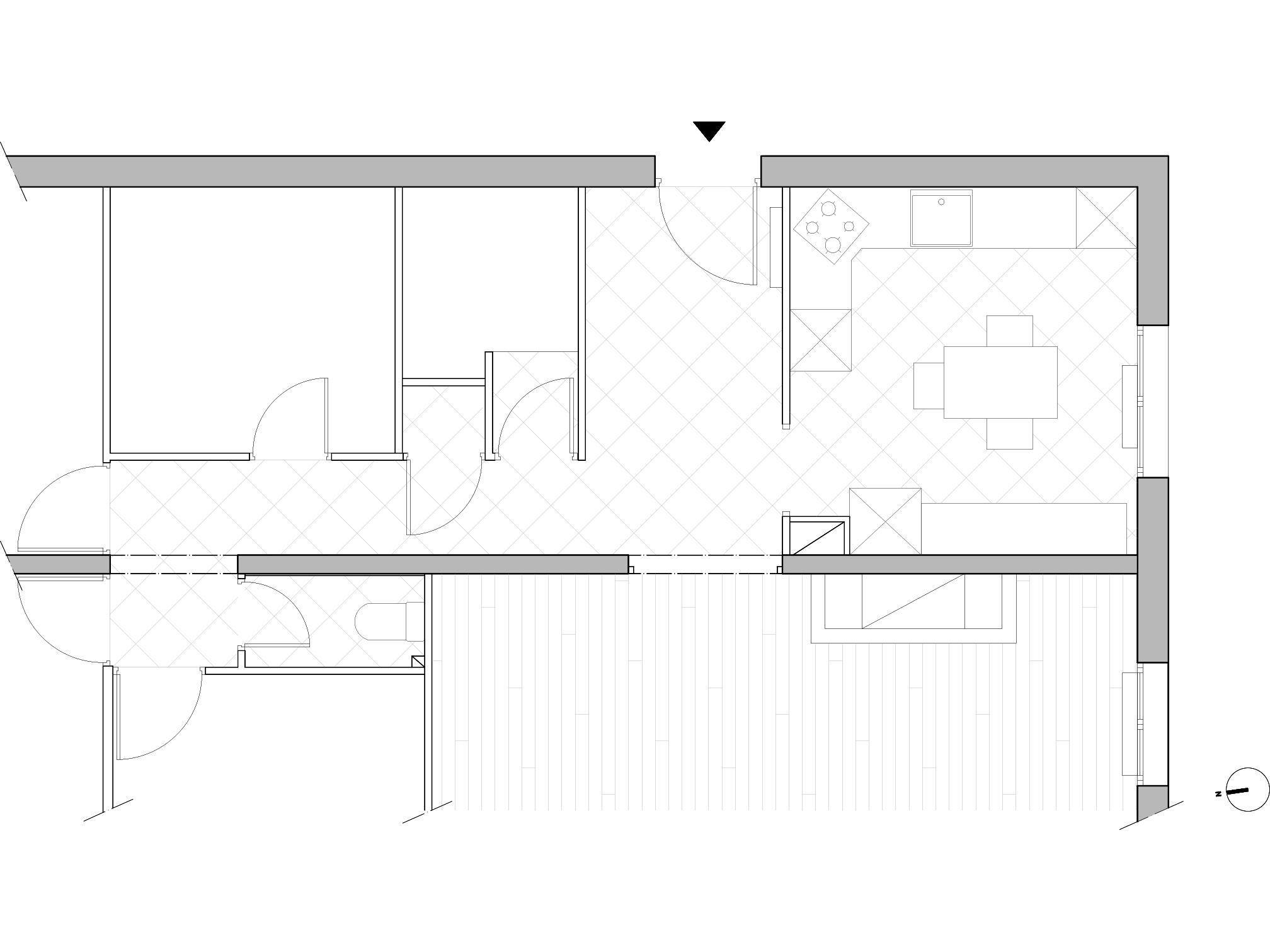 Plan d'état des lieux avant intervention projet pontet