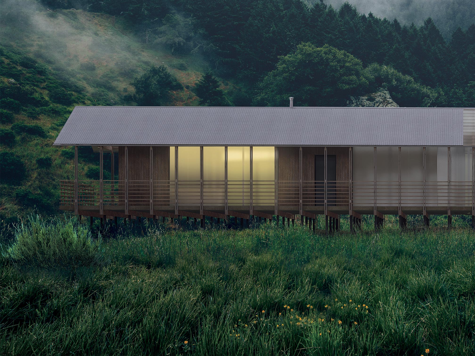 Villa contemporaine en bois en pleine nature à Annecy